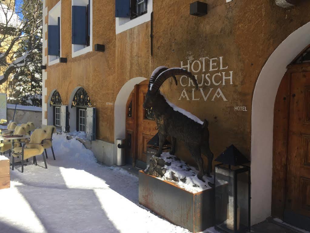 Historic Hotel Crusch Alva Zuoz Exterior foto